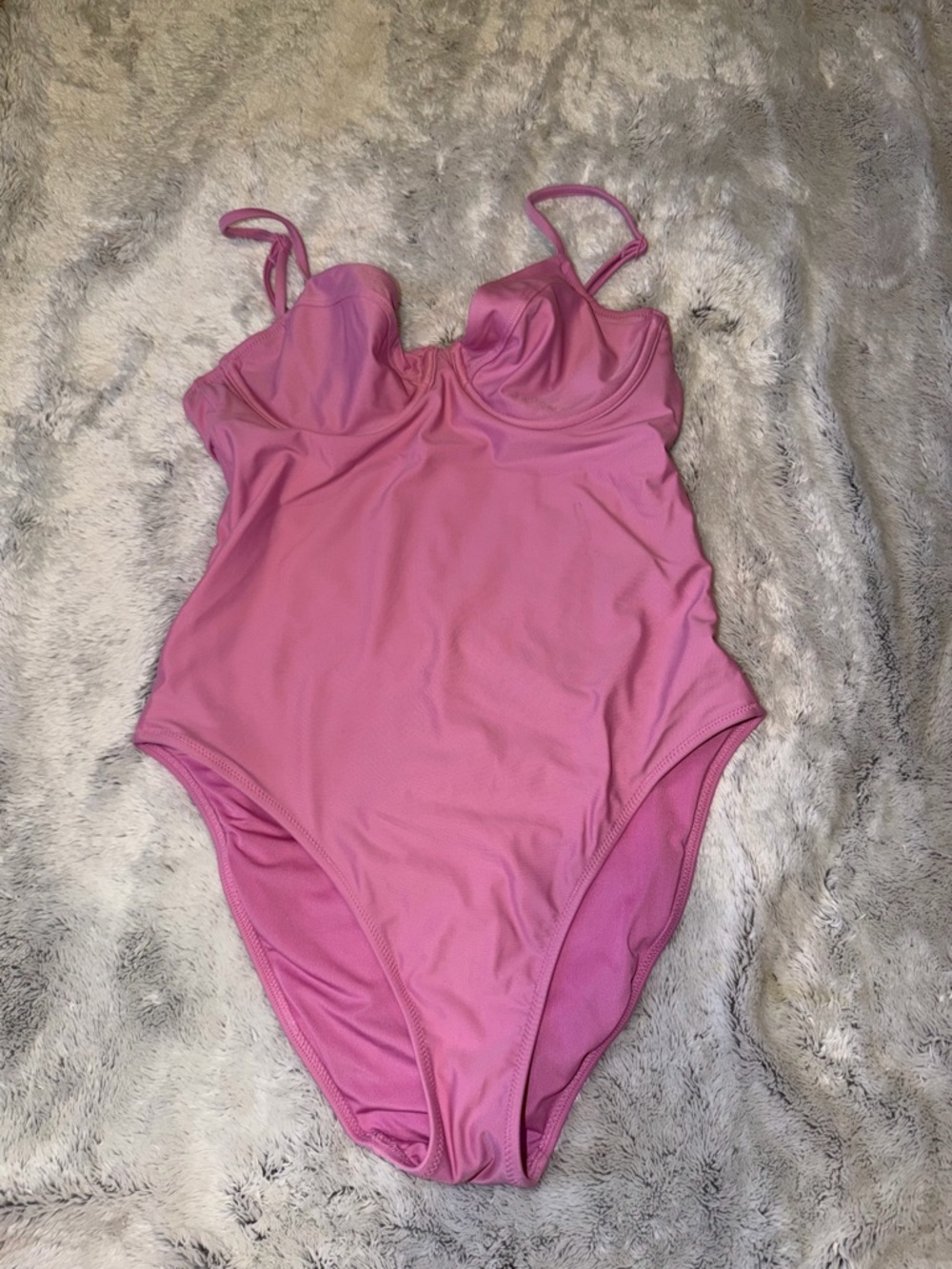 aerie Pink Underwire One-Piece Swimsuit